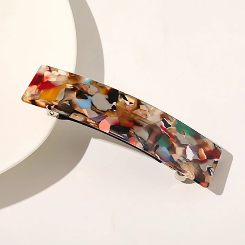Leopard Marble Hair Clips