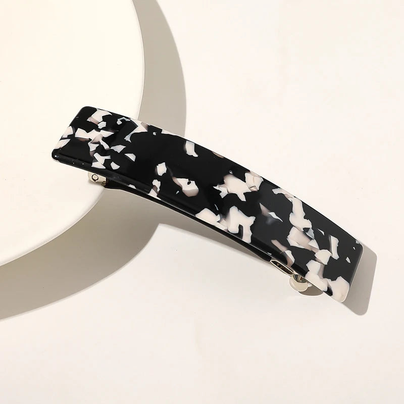 Leopard Marble Hair Clips