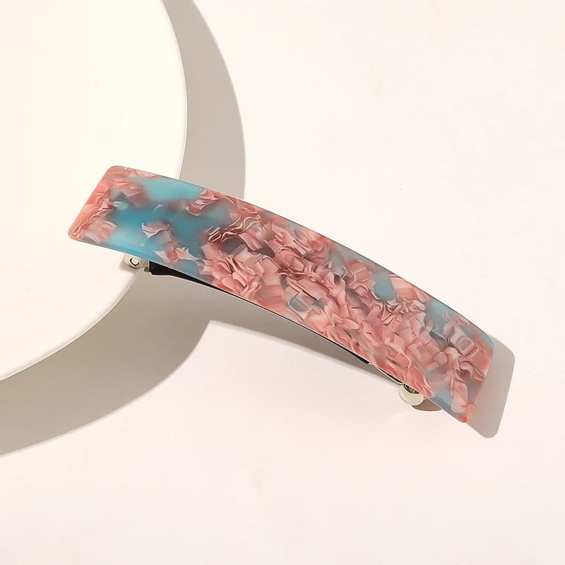 Leopard Marble Hair Clips