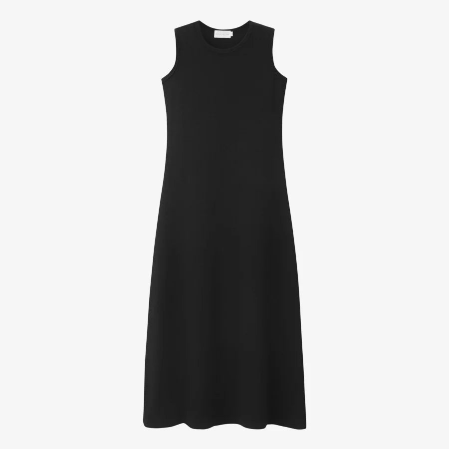 AS 2025 Summer Ribbed Wrap Top & A-Line Dress Set