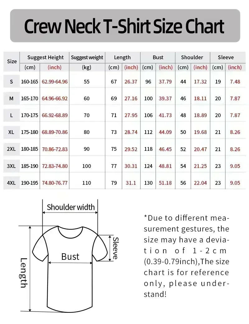 Plus Size Women’s Printed Cotton T-Shirt – Casual Crew Neck