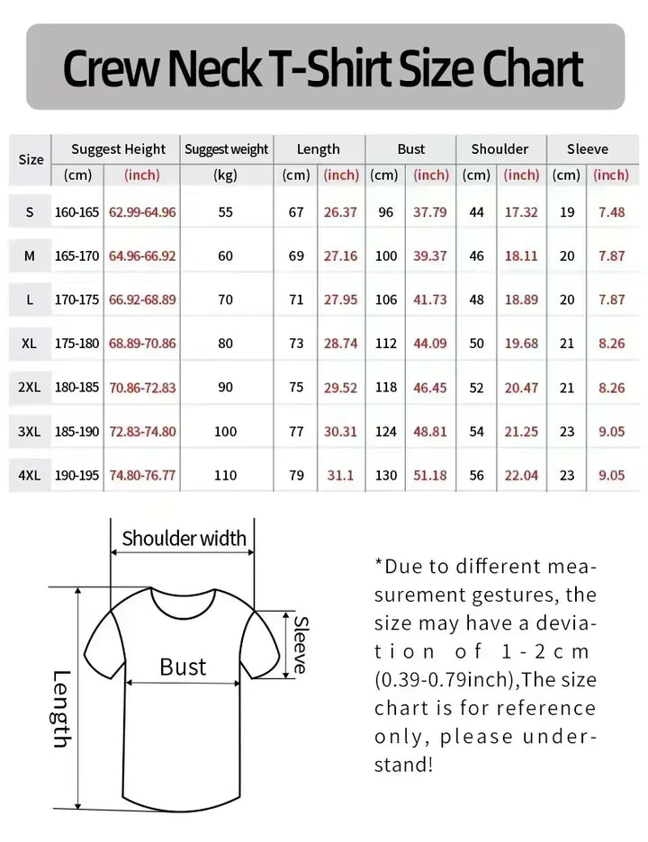 Plus Size Women’s Printed Cotton T-Shirt – Casual Crew Neck