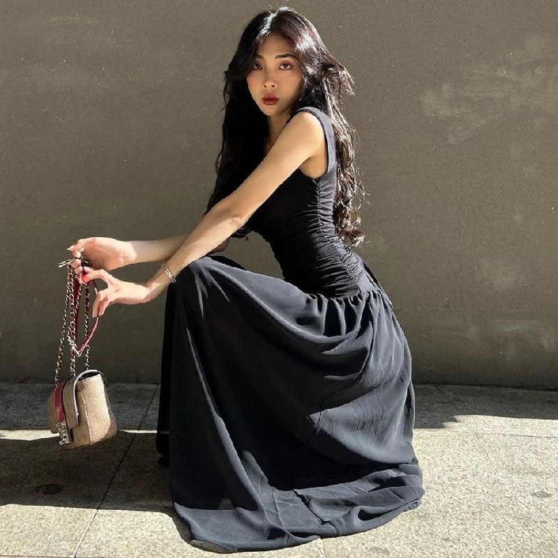 WhereMery Elegant Slip Maxi Dress