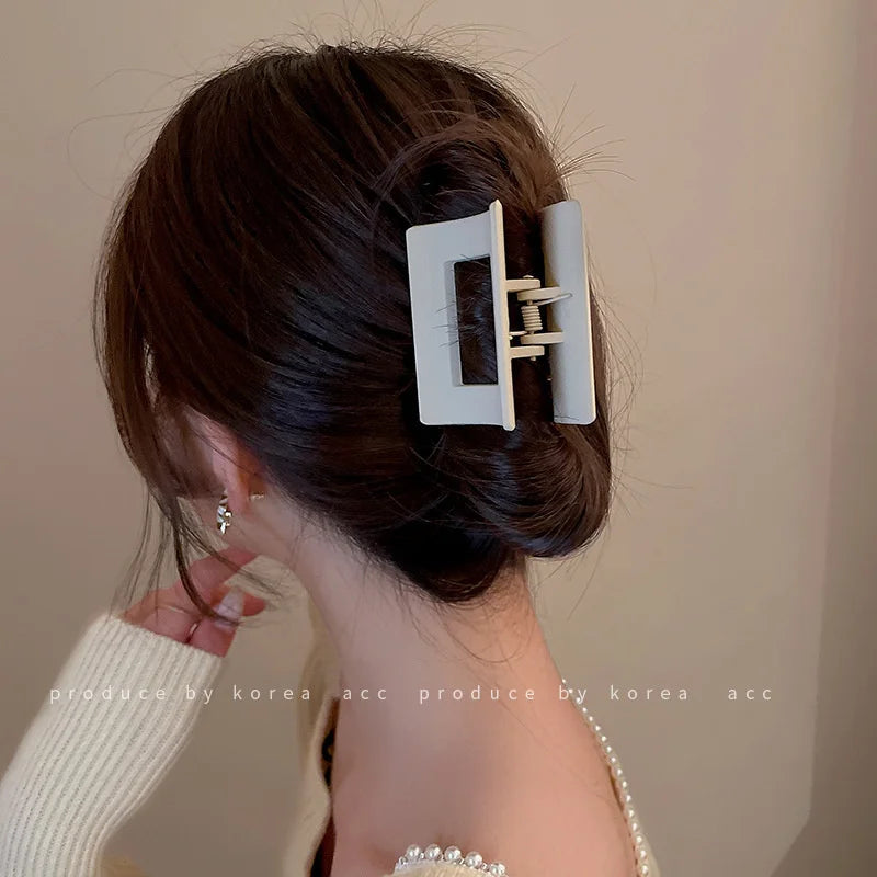 Women’s Acrylic Hair Claw Clip – Korea Style Geometric Barrette
