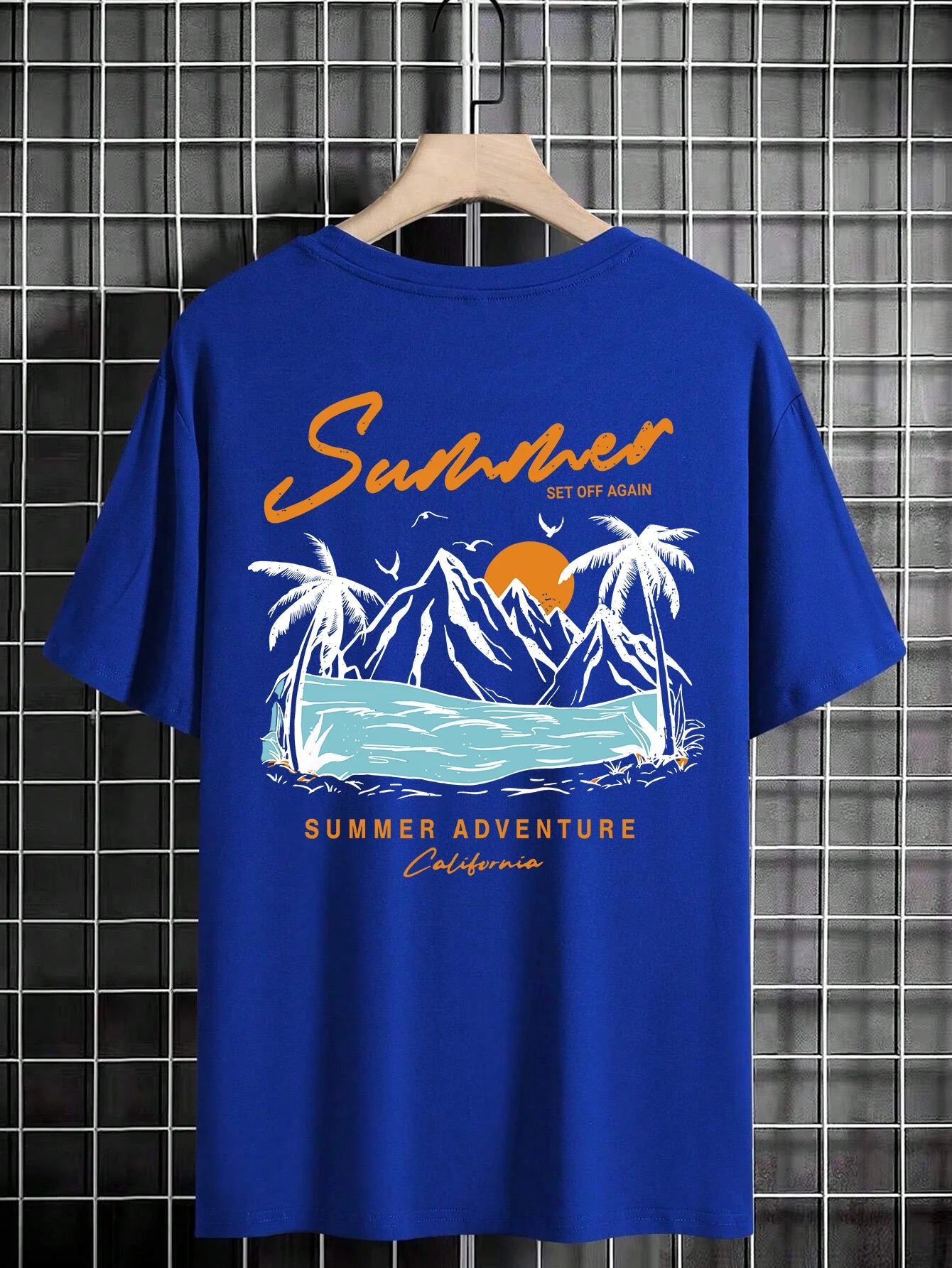 Men’s California Adventure T-Shirt – Loose Cotton Summer Top