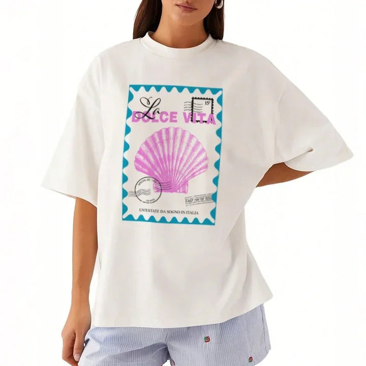 Plus Size Women’s Italy Coastal T-Shirt
