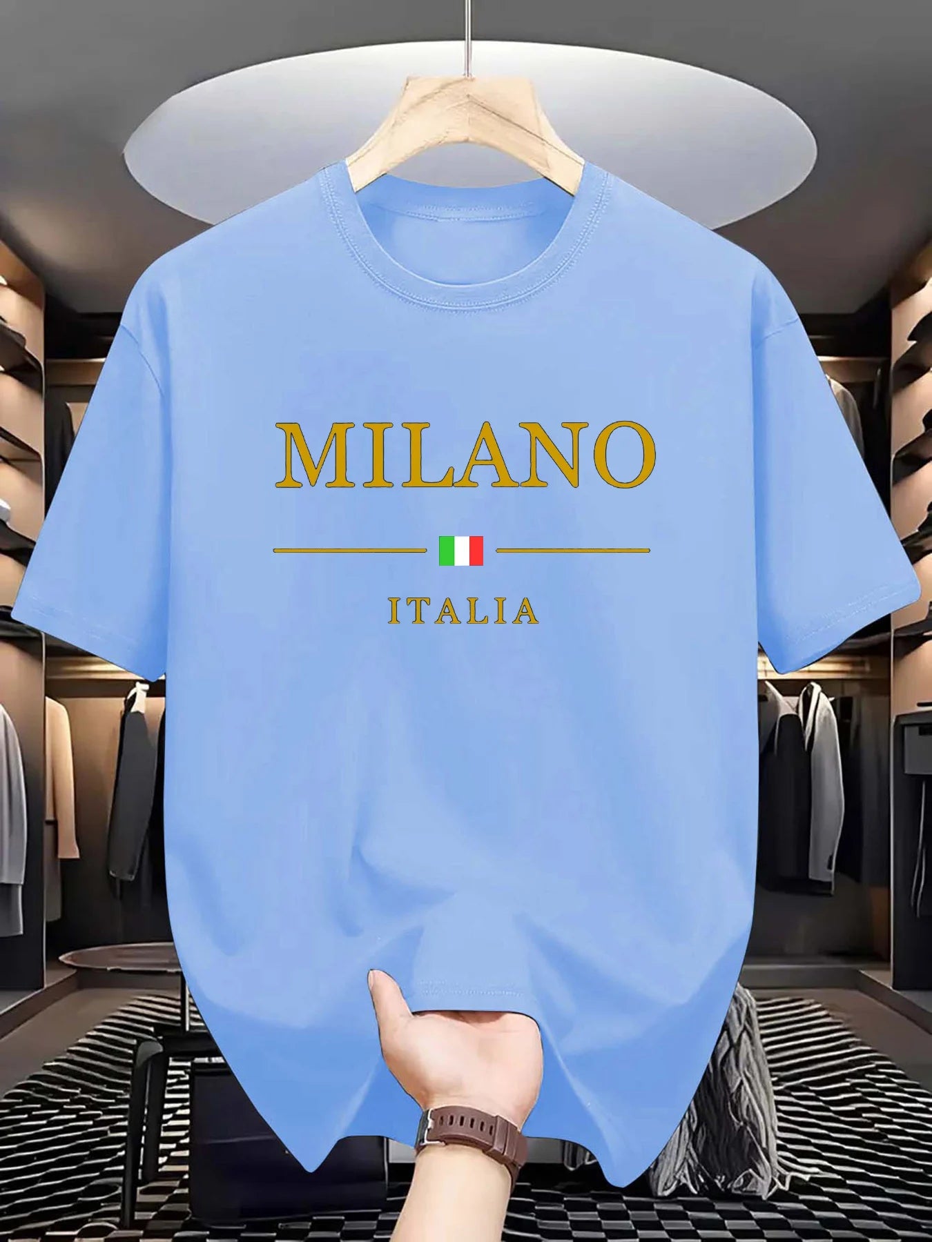 Men’s MILANO ITALIA Print Cotton T-Shirt