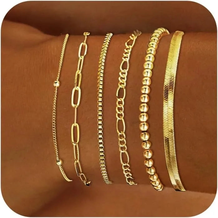 14K Gold Plated Waterproof Bracelets for Women