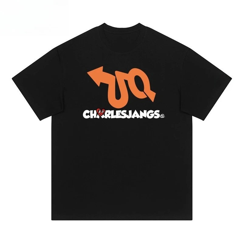 Plus Size Women’s Love Print Cotton T-Shirt