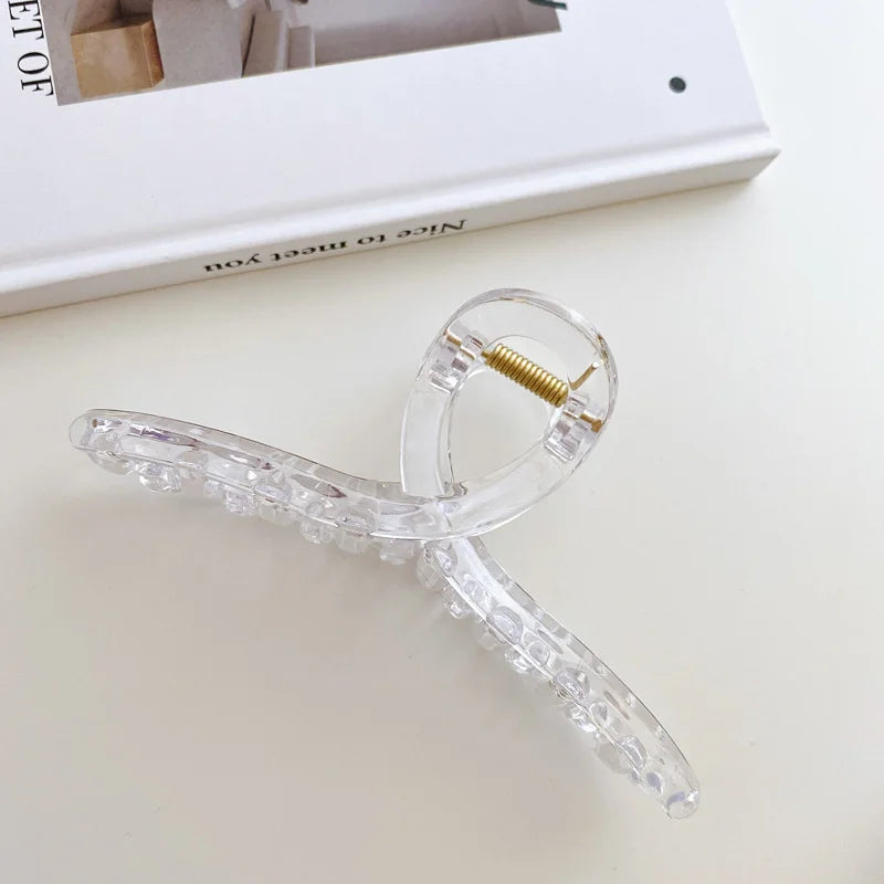 Women’s Acrylic Hair Claw Clip – Korea Style Geometric Barrette
