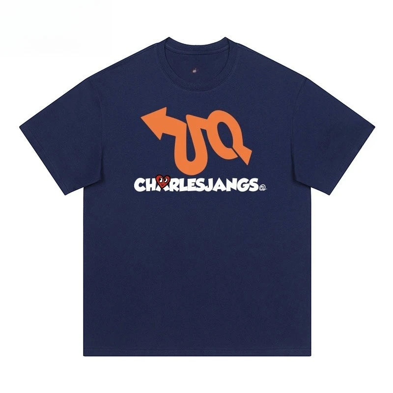 Plus Size Women’s Love Print Cotton T-Shirt