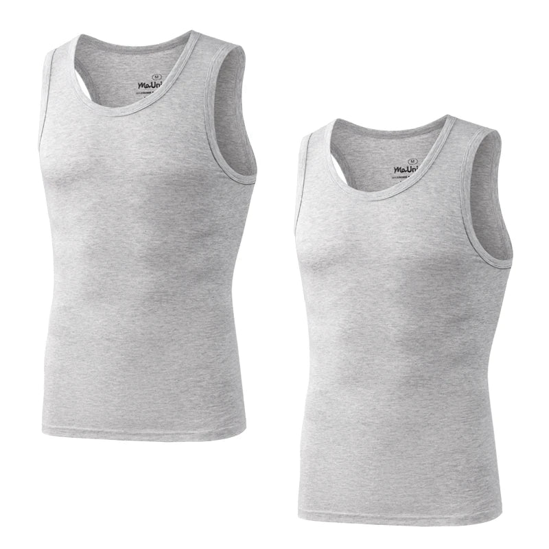 2-Pack Men’s Tank Tops – Bamboo Fiber Sleeveless Gym Vests