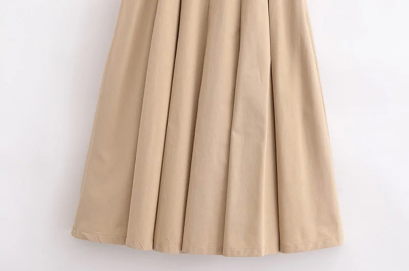 MUJER 2025 Women’s Pleated Midi Dress