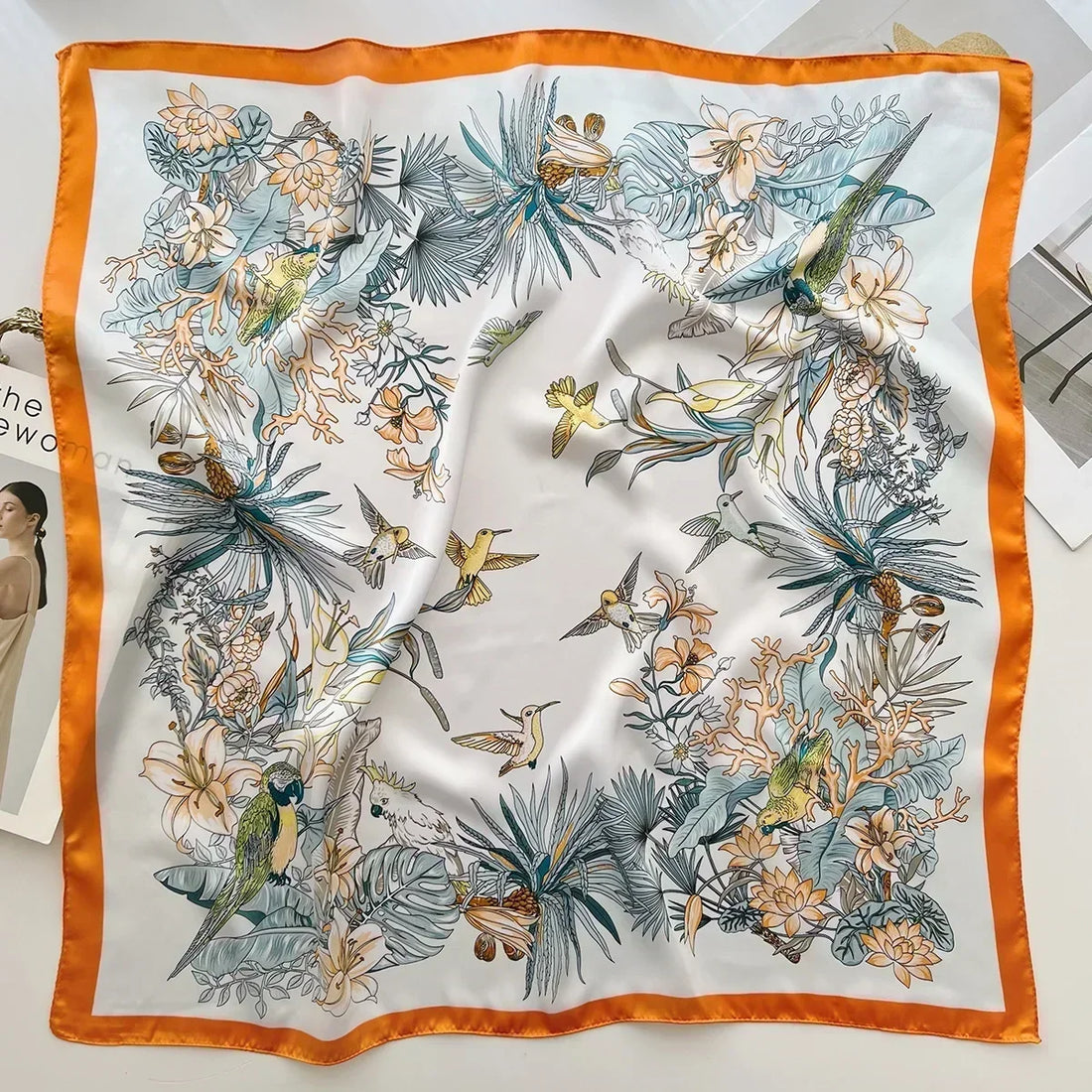 Luxury Silk Square Scarf