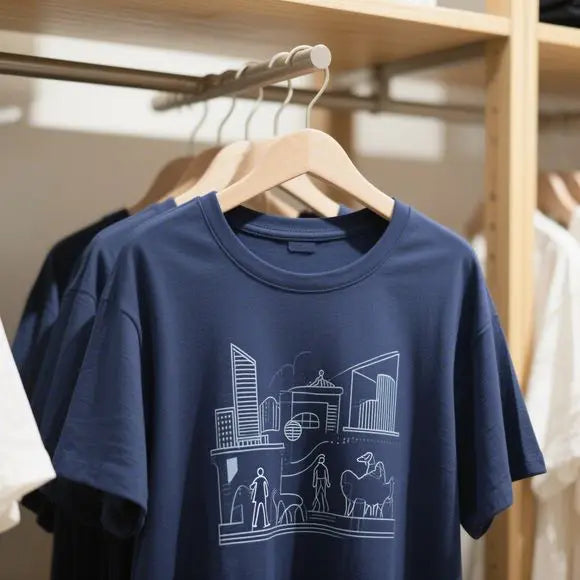 Plus Size Women’s Printed Cotton T-Shirt – Casual Crew Neck