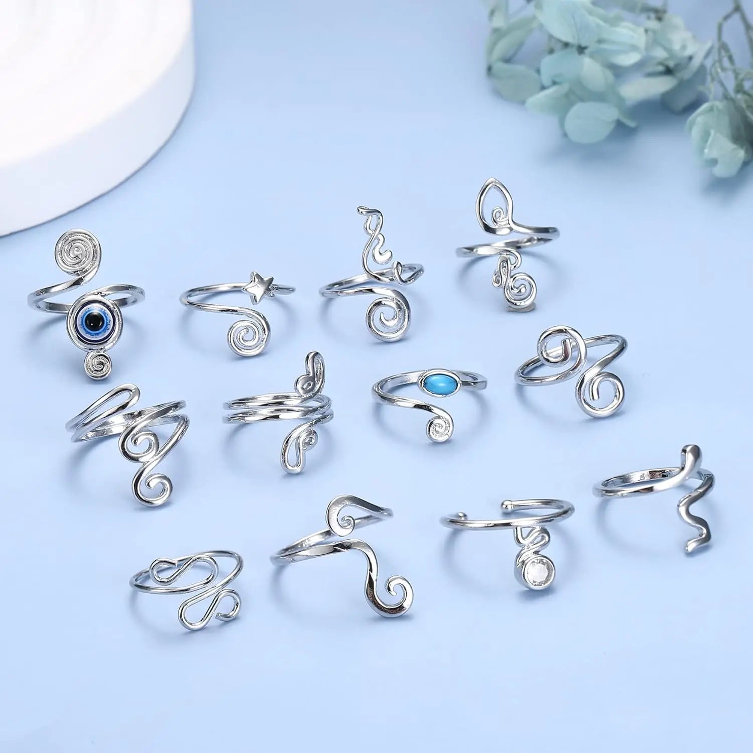 3Pcs Adjustable Toe Rings for Women