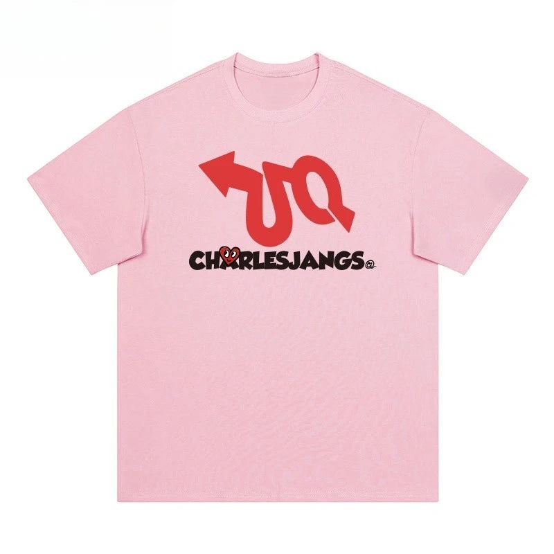 Plus Size Women’s Love Print Cotton T-Shirt