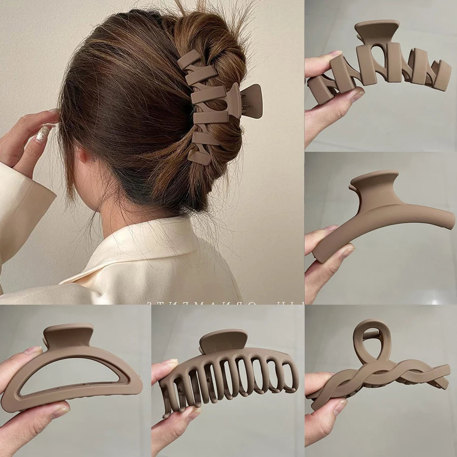 Women’s Acrylic Hair Claw Clip – Korea Style Geometric Barrette