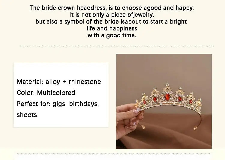Children’s Princess Crystal Tiara – Girls’ Birthday & Performance Crown
