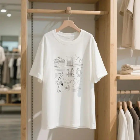 Plus Size Women’s Printed Cotton T-Shirt – Casual Crew Neck