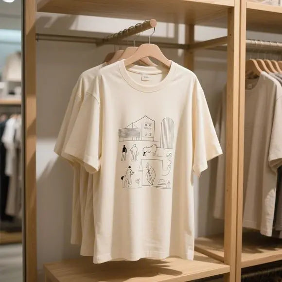 Plus Size Women’s Printed Cotton T-Shirt – Casual Crew Neck