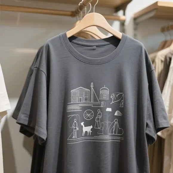 Plus Size Women’s Printed Cotton T-Shirt – Casual Crew Neck