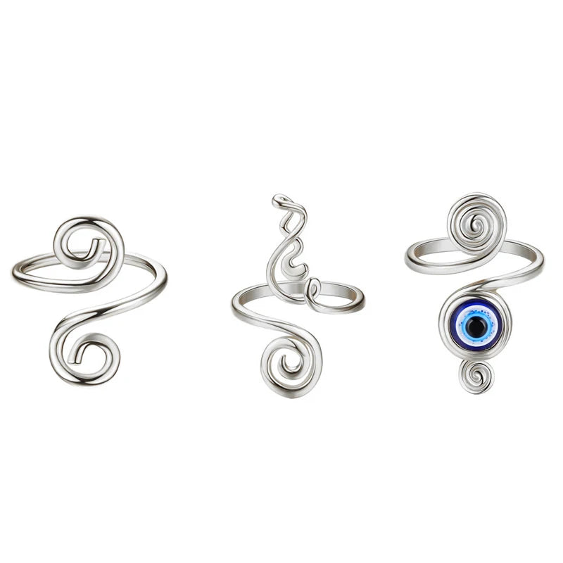 3Pcs Adjustable Toe Rings for Women