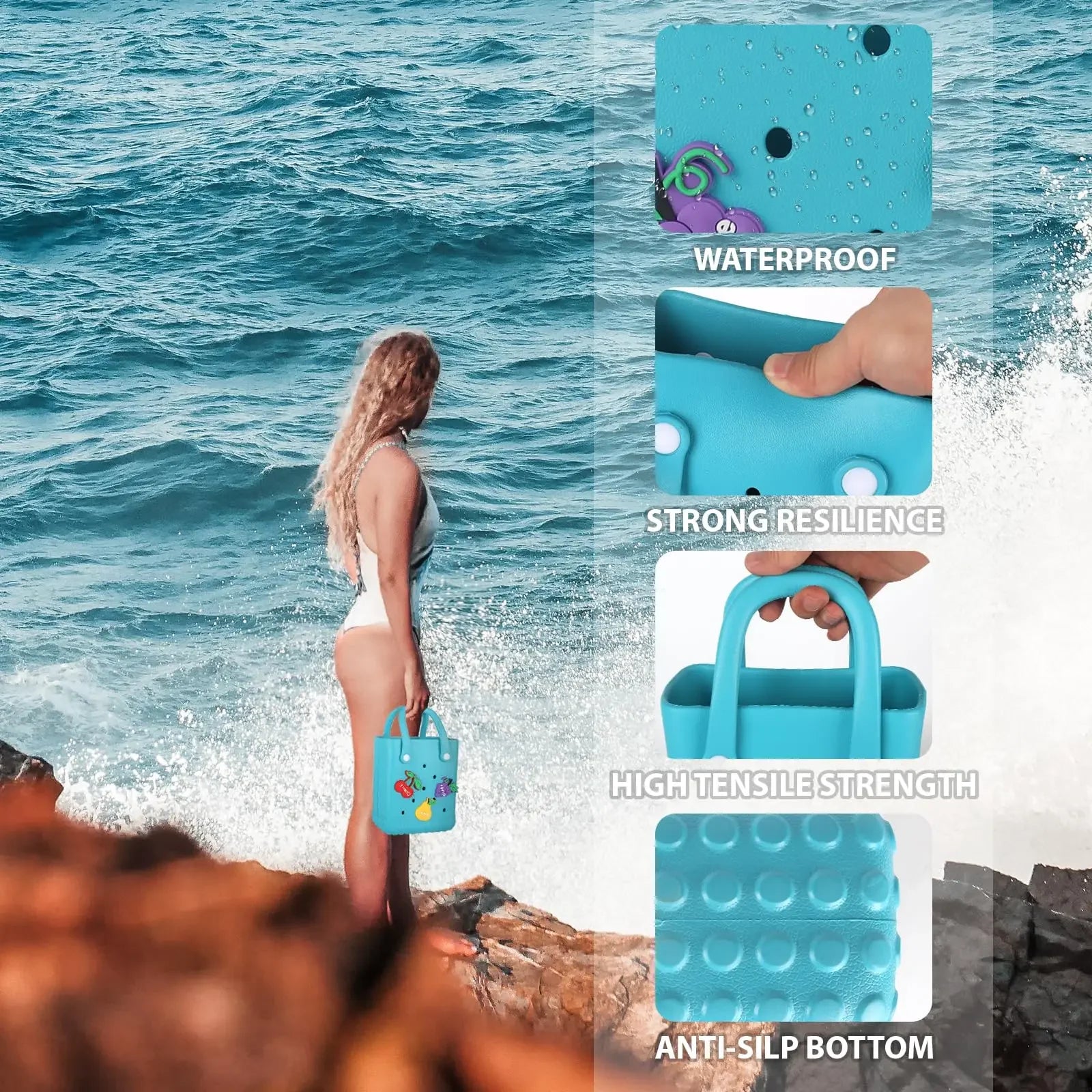 Charms Croc Waterproof Beach Bag