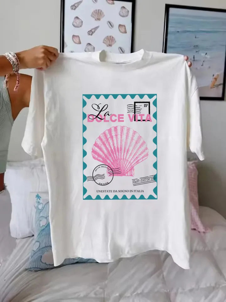 Plus Size Women’s Italy Coastal T-Shirt