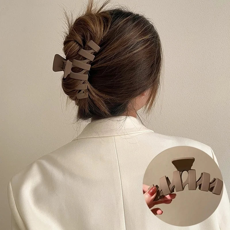 Women’s Acrylic Hair Claw Clip – Korea Style Geometric Barrette