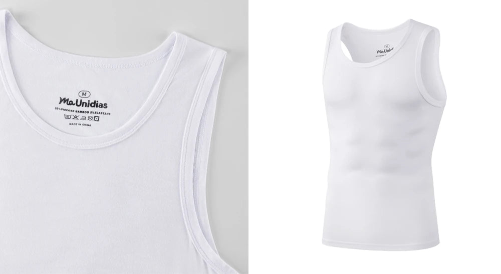 2-Pack Men’s Tank Tops – Bamboo Fiber Sleeveless Gym Vests