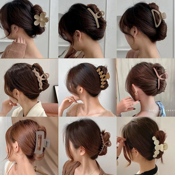 Women’s Acrylic Hair Claw Clip – Korea Style Geometric Barrette