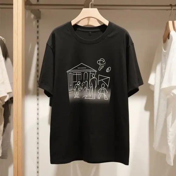 Plus Size Women’s Printed Cotton T-Shirt – Casual Crew Neck