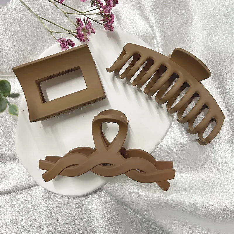 Women’s Acrylic Hair Claw Clip – Korea Style Geometric Barrette