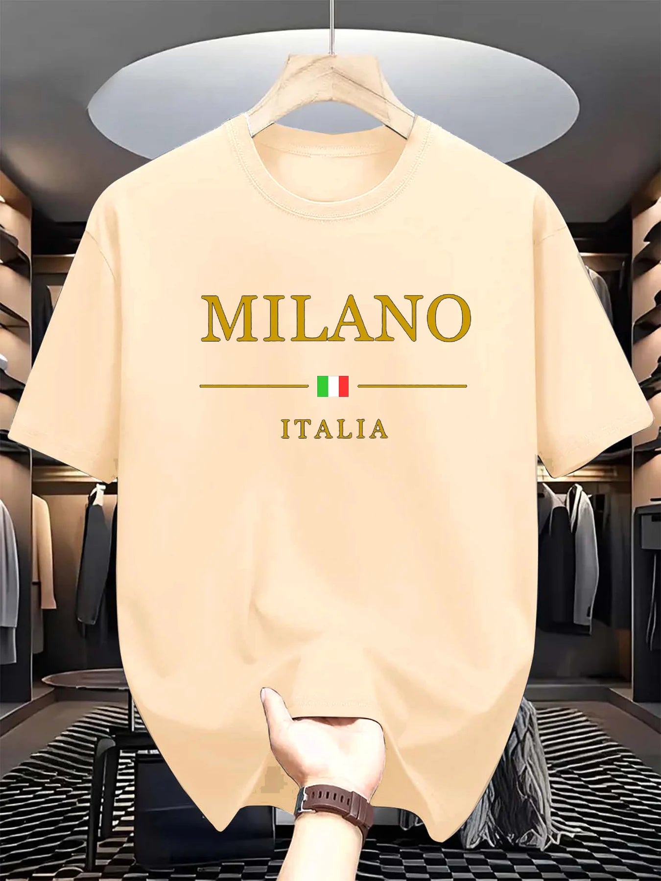 Men’s MILANO ITALIA Print Cotton T-Shirt