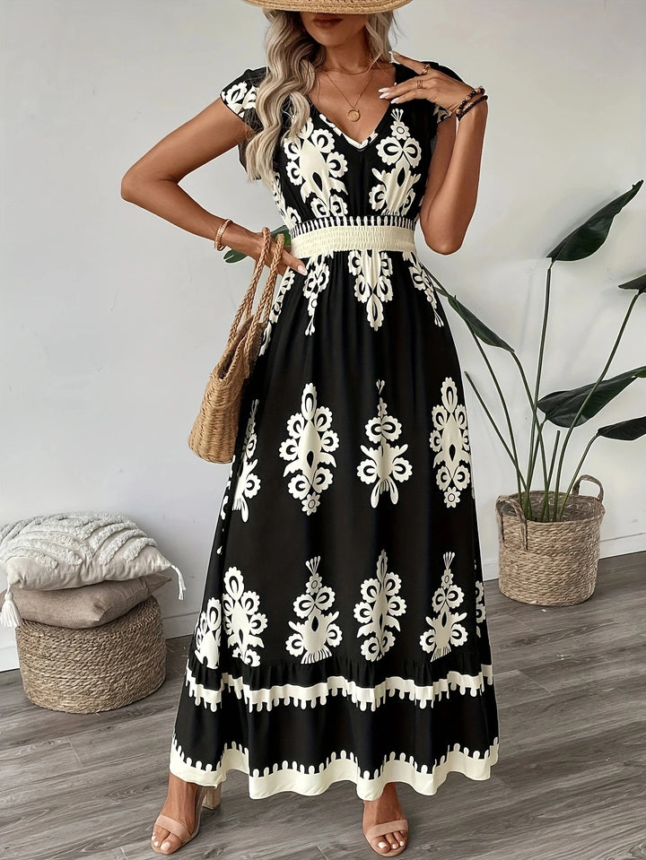 Plus Size Women’s V-Neck Maxi Dress