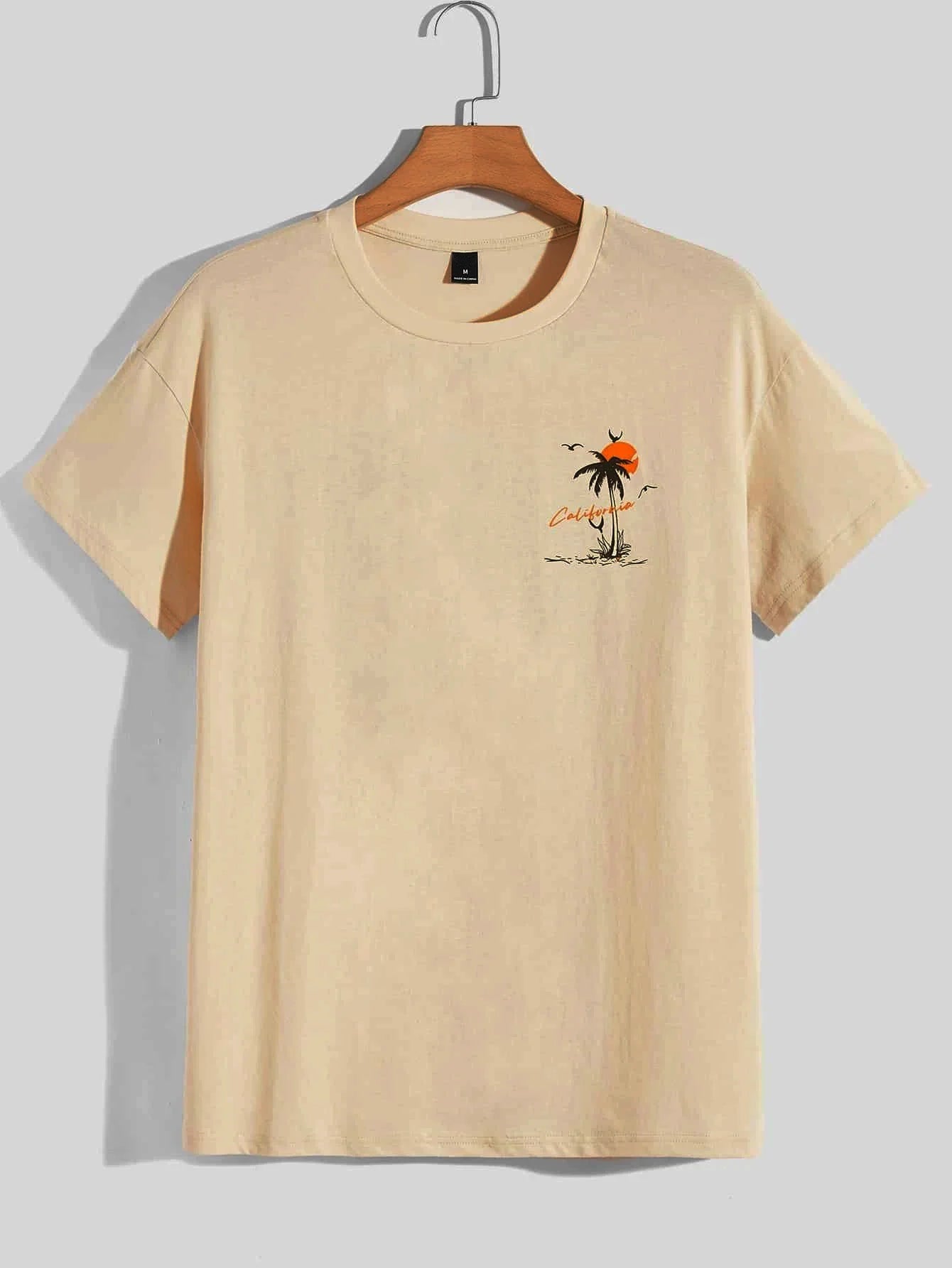 Men’s California Adventure T-Shirt – Loose Cotton Summer Top