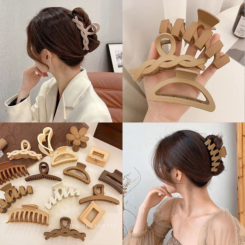 Women’s Acrylic Hair Claw Clip – Korea Style Geometric Barrette