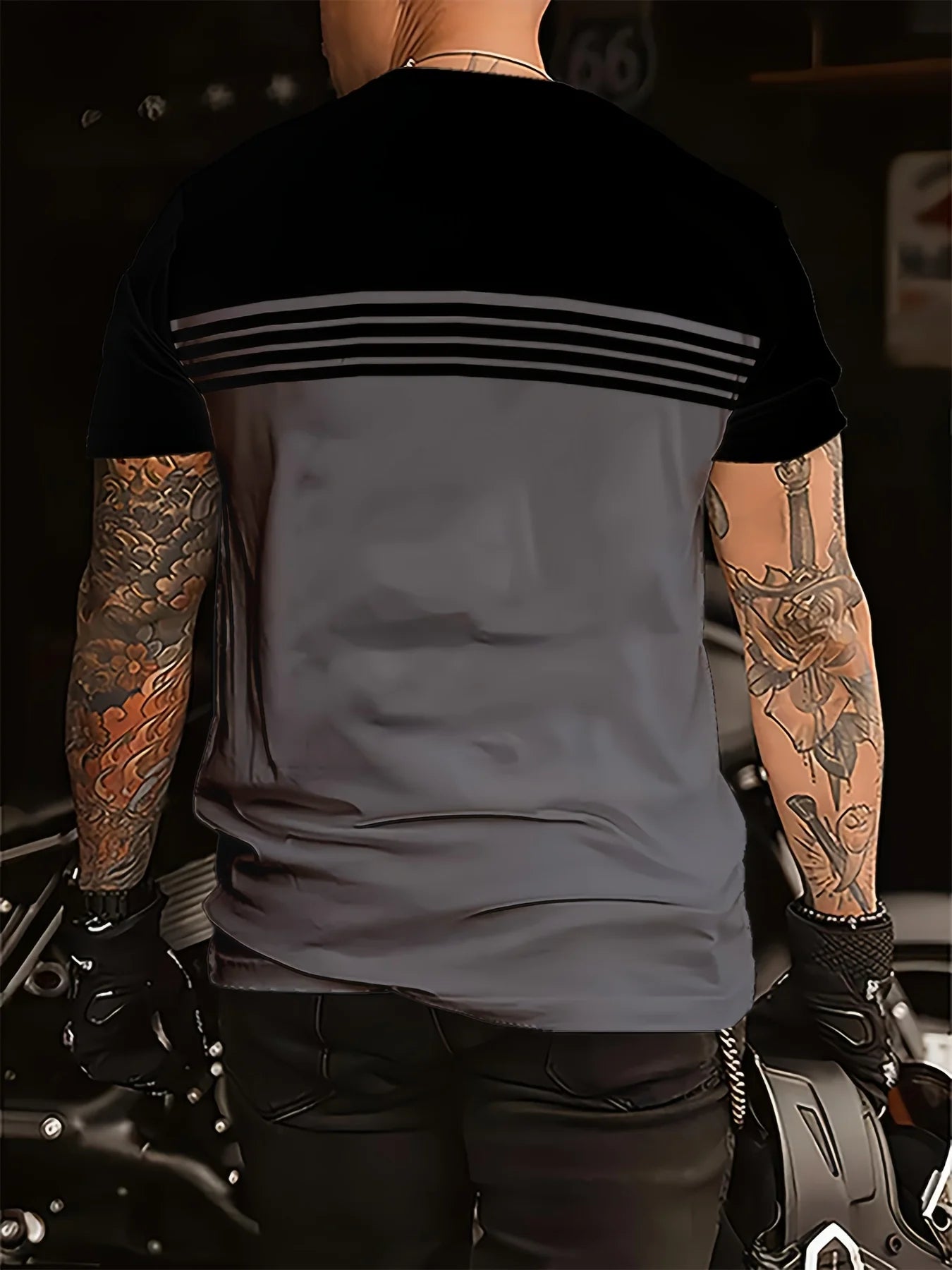 Men’s Casual Round Neck T-Shirt – 100% Polyester Everyday Top