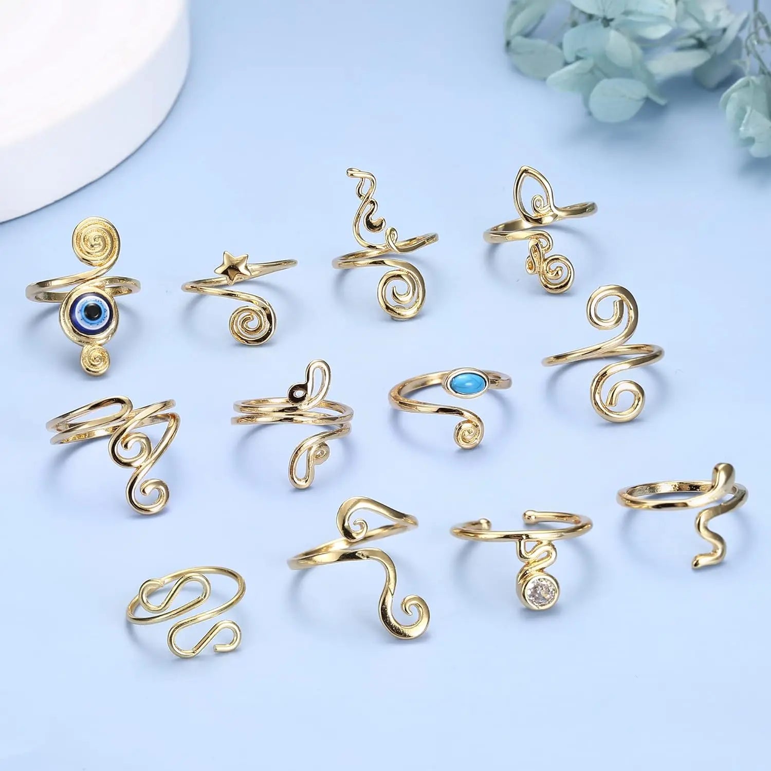 3Pcs Adjustable Toe Rings for Women