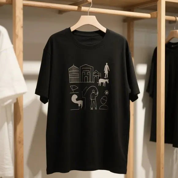 Plus Size Women’s Printed Cotton T-Shirt – Casual Crew Neck