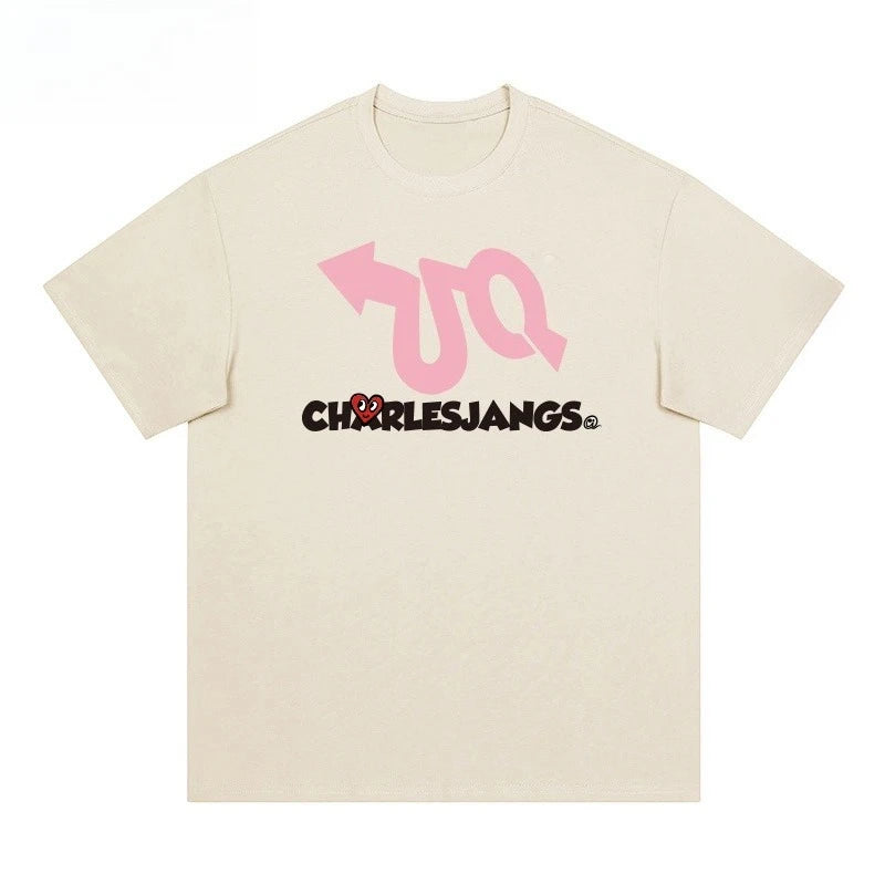 Plus Size Women’s Love Print Cotton T-Shirt