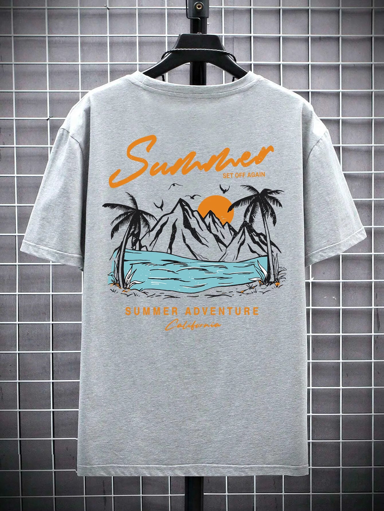 Men’s California Adventure T-Shirt – Loose Cotton Summer Top