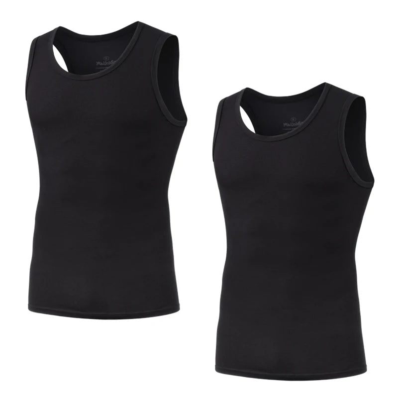 2-Pack Men’s Tank Tops – Bamboo Fiber Sleeveless Gym Vests