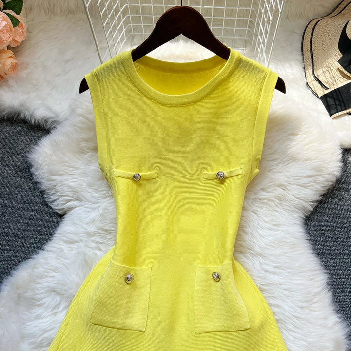 YuooMuoo 2025 Summer Pleated Short Dress