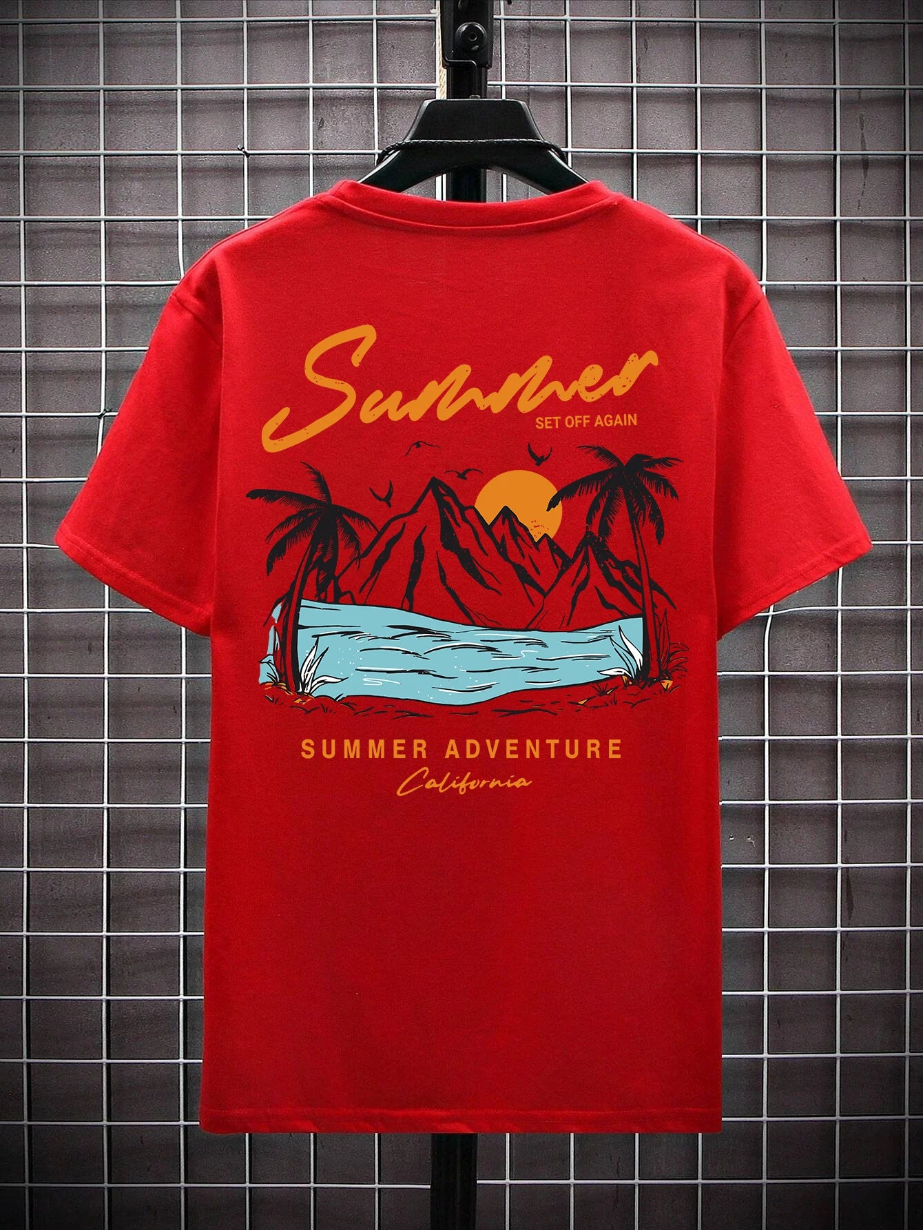 Men’s California Adventure T-Shirt – Loose Cotton Summer Top