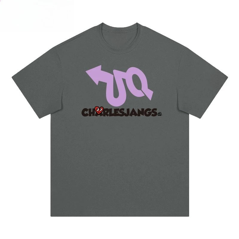 Plus Size Women’s Love Print Cotton T-Shirt