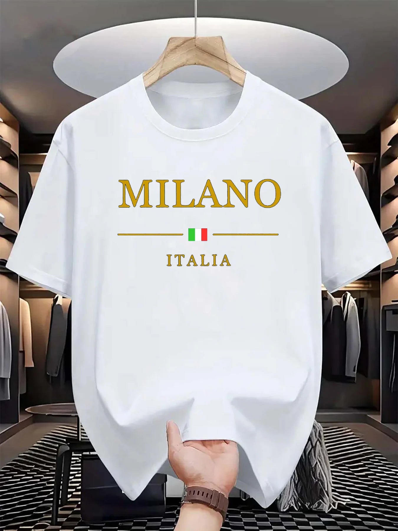 Men’s MILANO ITALIA Print Cotton T-Shirt