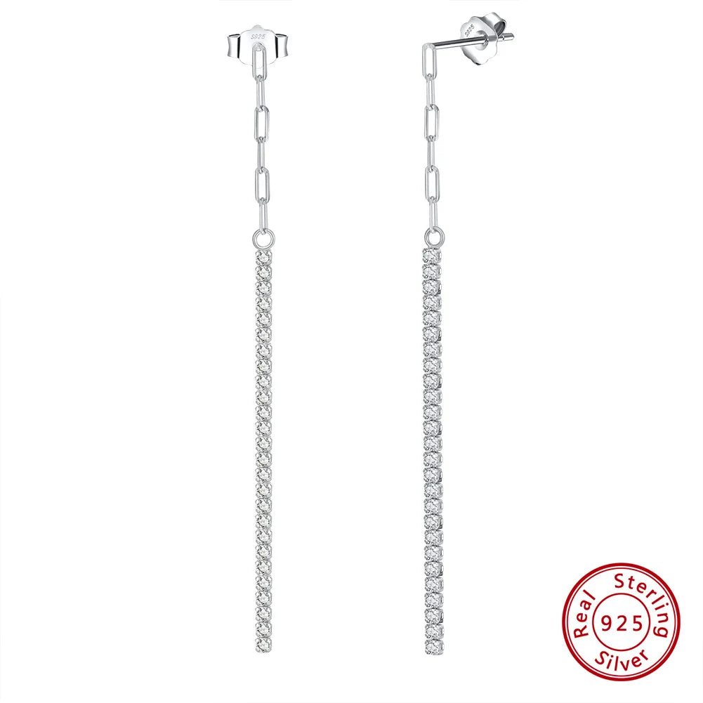 ORSA JEWELS 14K Gold Plated Paperclip Chains Tennis Bracelet