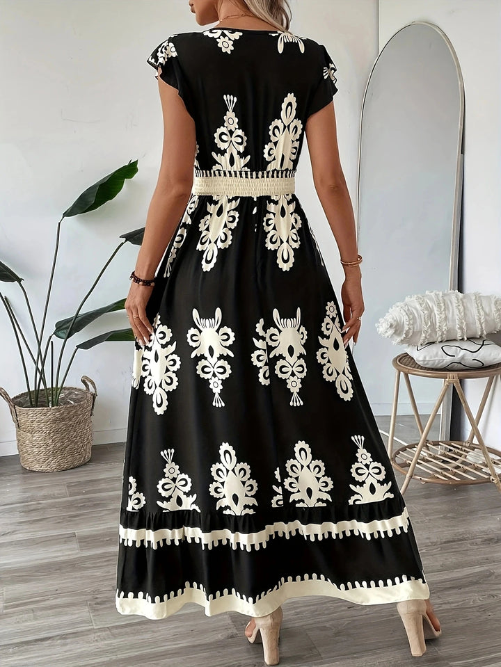 Plus Size Women’s V-Neck Maxi Dress